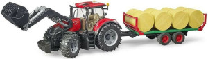 Bruder Traktor Case Ih Optum Z Ładowarką I Przyczepą