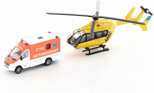 Siku Zestaw Ratownictwa Karetka+helikopter