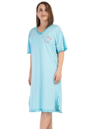 Koszula Nocna bawełniana 4XL plus size duża długa