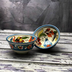 Czarka ceramiczna ręcznie zdobiona „Polna łąka 1” 200ml