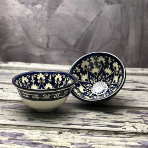 Czarka ceramiczna ręcznie wykonana „Atramentowe serce 3” 200ml