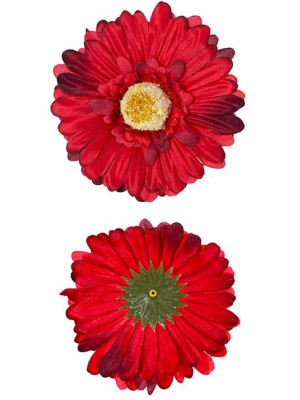 Gerbera główka wyrobowa B19B Czerwony/bordo (10 cm)