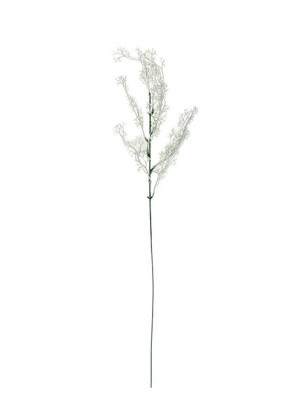 Dodatek dekoracyjny na gałązce E146A (50 cm) Biały