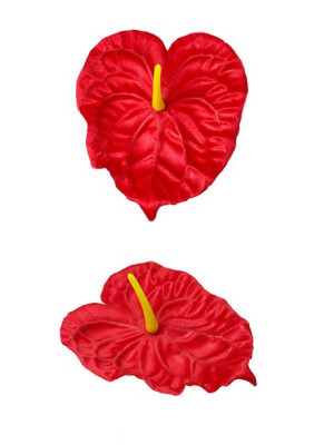 Anturium główka wyrobowa L037B (15 cm) Czerwony #4