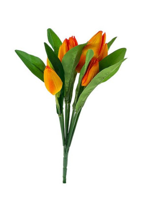 Tulipan bukiet x 7 G011 (40 cm) 6 kolorów #1 Pomarańczowy