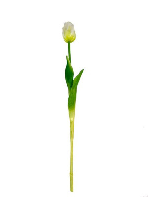 Tulipan gumowy K26 Premium "Jak żywy" (46 cm) Biały #1