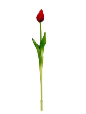 Tulipan gumowy K26 Premium "Jak żywy" (46 cm) #2 Czerwony