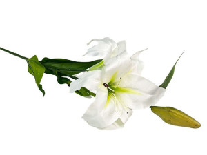 Lilia na gałązce C555A (85 cm) Biały