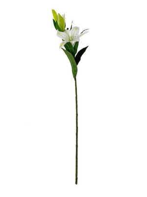 Lilia na gałązce Premium S390 (90 cm) Biały