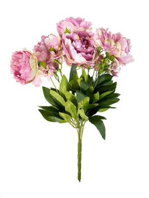 Bukiet mieszany Piwonia hortensja S422 (50 cm) Róż pudrowy