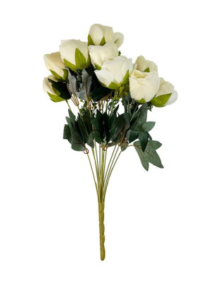 Bukiet peonii piwonii E585A (48 cm) Kremowy
