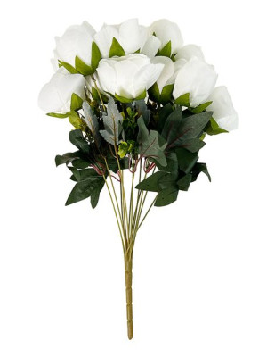 Bukiet peonii piwonii E585A (48 cm) Biały