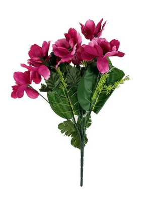 Anemon bukiet X 10 J297 (39 cm) Różowy ciemny