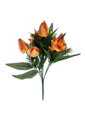 Bukiet mieszany Tulipan Anemon M755 (32 cm) #3 Pomarańczowy
