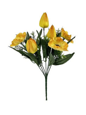 Bukiet mieszany Tulipan Anemon M755 (32 cm) Żółty #6