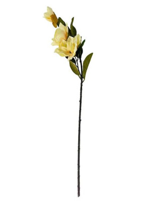 Magnolia satynowa gałązka K2405 A 90 cm #3 Żólty Jasny