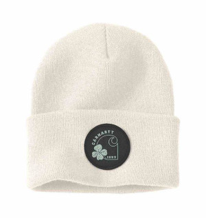 Czapka Carhartt Knit Shamrock Beanie WINTER WHITE