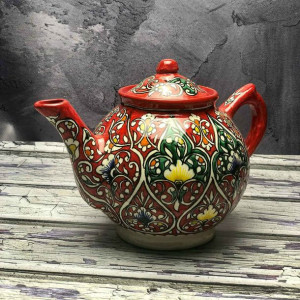 Mały czajnik ceramiczny ręcznie zdobiony „Spalona słońcem” pojemność 1000ml