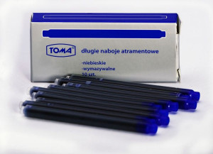 Naboje atramentowe długie niebieskie Toma TO-612 10szt.