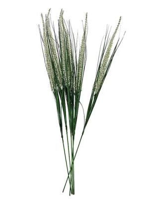 Dodatek trawa ozdobna x 6 H006 w 6 kolorach (74cm) #1 Biały/Zielony
