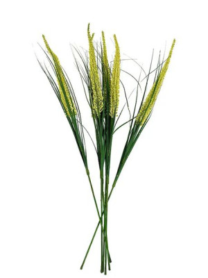 Dodatek trawa ozdobna x 6 H006 w 6 kolorach (74cm) #3 Żółty