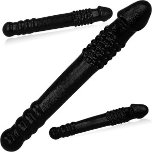 Giętkie Żelowe Dildo Analno-waginalne + Wypustki