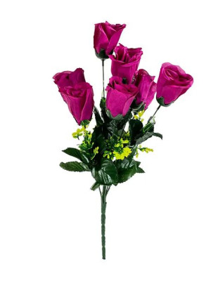 Bukiet róż x 9 A076 (53cm) Fuksja #10