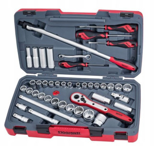 Zestaw kluczy nasadowych Teng Tools T1244 44 szt.