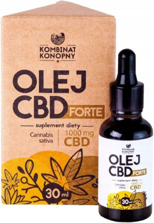 Olejek CBD FORTE 1000 mg 30 ml - Kombinat Konopny