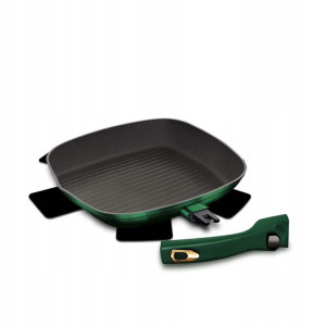 Patelnia EMERALD do grilowania z odpinaną rączką