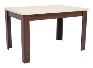 Stół Laminowany Rozkładany ORZECH + KREM 80x120/160 cm