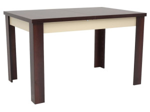 Stół Laminowany Rozkładany ORZECH + SKRZYNIA KREM 80x120/160 cm