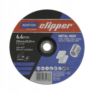 Tarcza Do Szlifowania Metalu Clipper 230*6,4*22,23