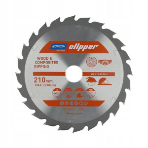 Tarcza Norton Do Cięcia Drewna 210mmx30 T24