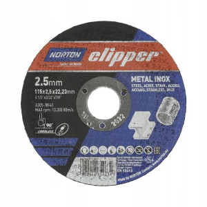 Tarcza Do Cięcia Metalu Inox Clipper 115*2,5*22,23