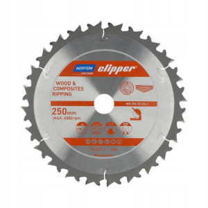 Tarcza Norton Do Cięcia Drewna 250mmx30 T24