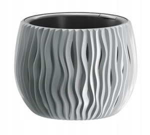 Doniczka Sandy Bowl Szary Kamienny Dsk150 + Wkład