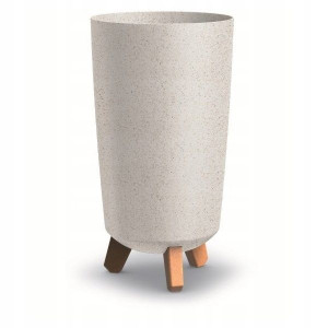 Doniczka Gracia Nóżki Biała Eco Wood Dgtl200w