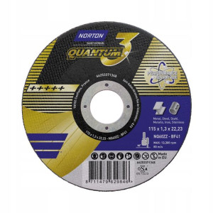 Tarcza Do Metalu Quantum 3 Norton 115x1.3x22.23