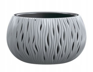 Doniczka Sandy Bowl Szary Kamienny Dsk480 + Wkład
