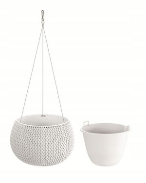 Doniczka Splofy Bowl Wisząca Dksp290ws Biała