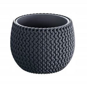 Doniczka Splofy Bowl + Wkład Dksp180 Antracyt 18cm