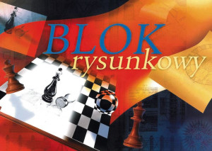 Blok rysunkowy A4 20k. biały Kreska