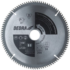 Dedra Piła Widiowa Do Aluminium 200x100x30 H200100