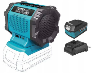 Głośnik bluetooth 18V DEDRA SAS+ DED7004 USB 4AH
