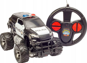 Samochód Zdalnie Sterowane Auto Rc Policja Aku
