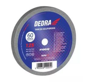 Tarcza szlifierska DEDRA F10010 125x16x12.7mm P60