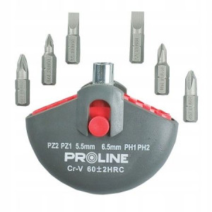 Proline Kpl Końcówek 1/4'' 7szt. 10697