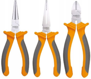 Zestaw Szczypce 160mm Neo Tools Okrągłe,płaskie