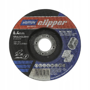 Tarcza Do Szlifowania Metalu Inox Clipper 125*6,4